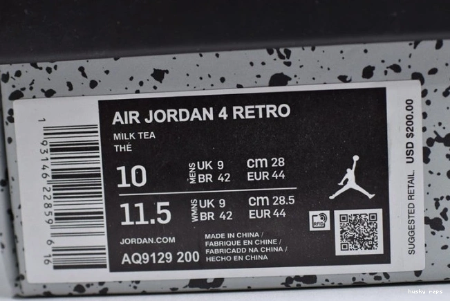 Cheap Husky Air Jordan AQ9129-200 4 Mushroom 0727